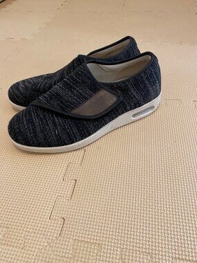 Plitecroice Womens Adjustable Velcro Walking Shoes 10 Wide Fit Comfort